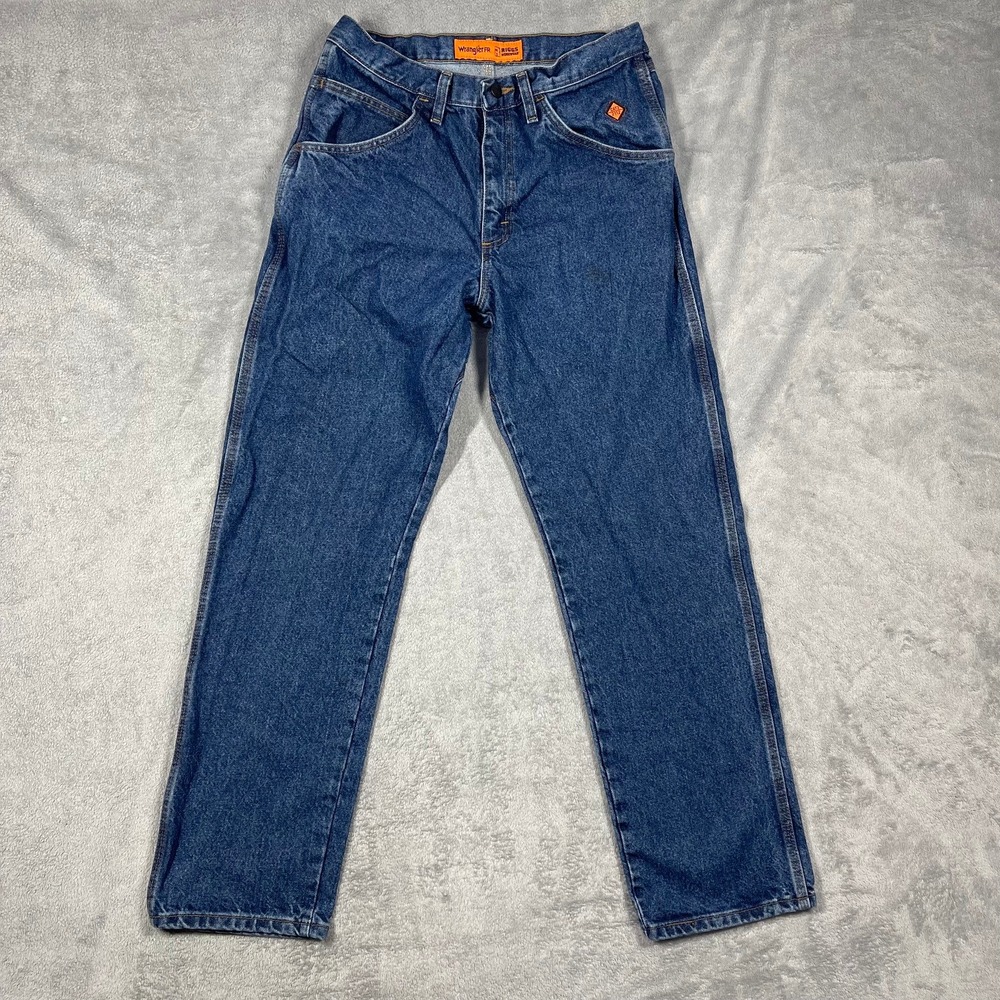 Wrangler‎ FR Riggs Workwear Jeans Men 33(30)x32(31) Blue Flame Resistant Mexico